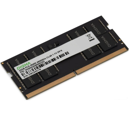 Оперативная память Digma 32ГБ DDR5 SODIMM 4800 МГц DGMAS54800032D