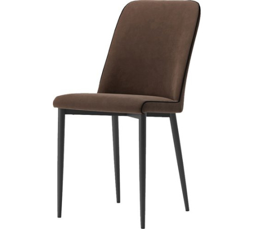 Стул Табурет Софт CF 041 19 коричневый/кант черный/графит каркас