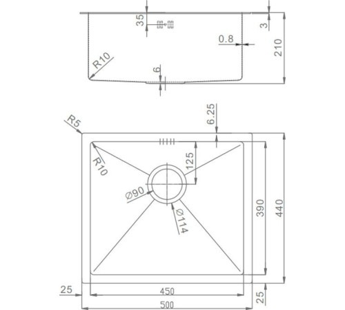 Кухонная мойка Raglo R703.5044.09