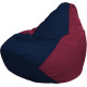 Кресло-мешок Flagman Груша Г2.1-49 тёмно-синий/бордовый