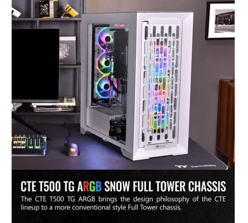 Корпус Thermaltake CTE T500 TG ARGB Snow CA-1X8-00F6WN-01