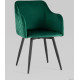 Стул с подлокотниками Stool Group Ника велюр, зеленый