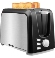 Тостер CENTEK CT-1429 черный/серебристый
