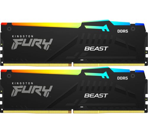Оперативная память Kingston FURY Beast RGB 2x32ГБ DDR5 5600 МГц KF556C36BBEAK2-64