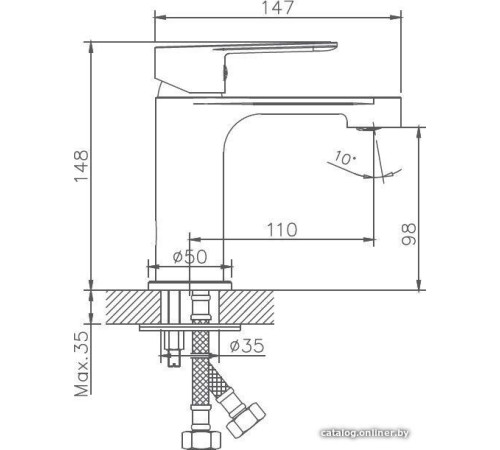 Смеситель Haiba HB10557-8 хром/белый