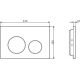 Панель смыва AM.PM I090138 черный матовый