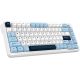 Клавиатура Ajazz AK820 Max Plus белый/голубой, Ajazz Daydream