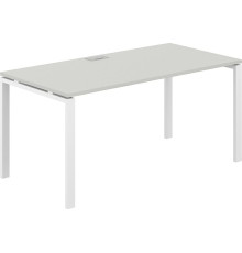 Офисный стол Norden 160х80х75 SG.209.SH.63.WH белый/серый бархат