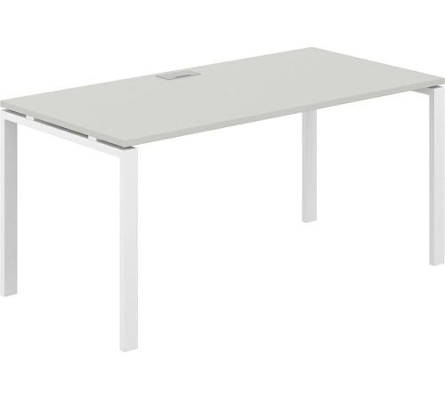 Офисный стол Norden 160х80х75 SG.209.SH.63.WH белый/серый бархат