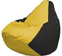Кресло-мешок Flagman Груша Медиум Г1.1-245 жёлтый/чёрный