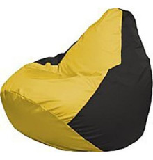 Кресло-мешок Flagman Груша Медиум Г1.1-245 жёлтый/чёрный