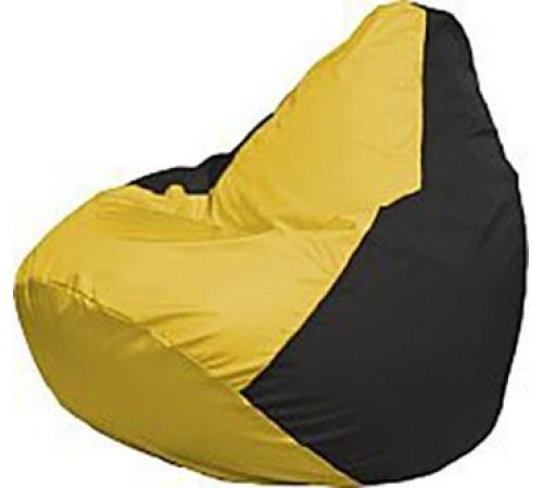 Кресло-мешок Flagman Груша Медиум Г1.1-245 жёлтый/чёрный