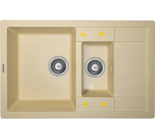 Кухонная мойка Ecoshtein Rechteck 781.5 шампань