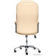 Офисное кресло TetChair Bergamo хром/кожзам бежевый