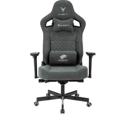 Игровое геймерское кресло Knight Hunter серый Alfa 44