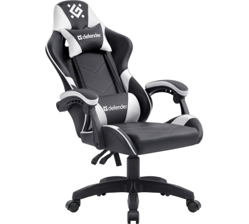 Игровое геймерское кресло Defender Companion черный/белый