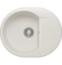 Кухонная мойка Polygran Atol-620 белый хлопок 36