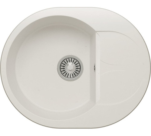 Кухонная мойка Polygran Atol-620 белый хлопок 36