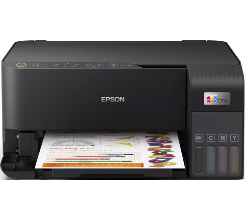 МФУ Epson EcoTank L3550 ресурс стартовых контейнеров 6600/5900, контейнер 103
