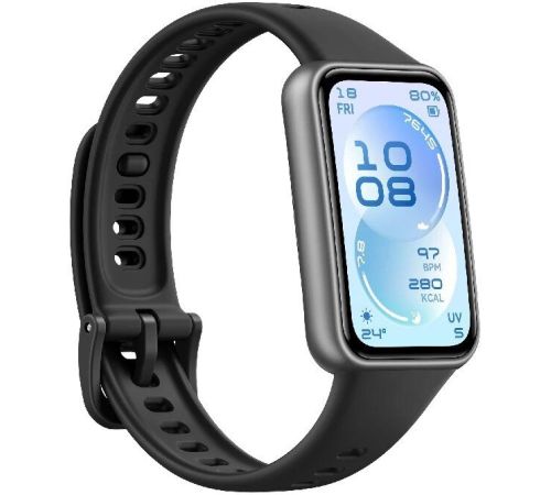 Фитнес-браслет Huawei Band 11 черный полимерный корпус, с черным силиконовым ремешком, международная версия