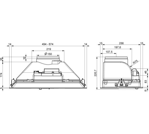 Кухонная вытяжка Elikor Casper 52Н-450-П3Д нержавеющая сталь 162276