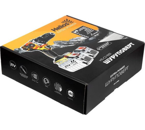 Ударная дрель-шуруповерт Helios HS-CJ-1001 с 2-мя АКБ