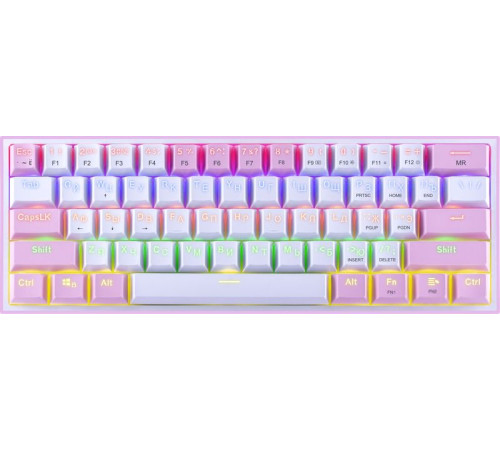 Клавиатура Redragon Fizz розовый/белый