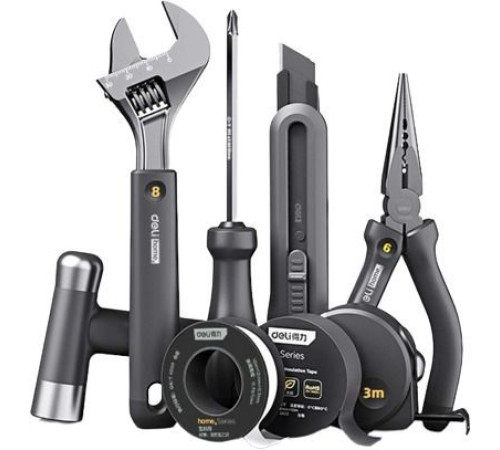 Набор домашнего мастера Deli HT0008 8 предметов