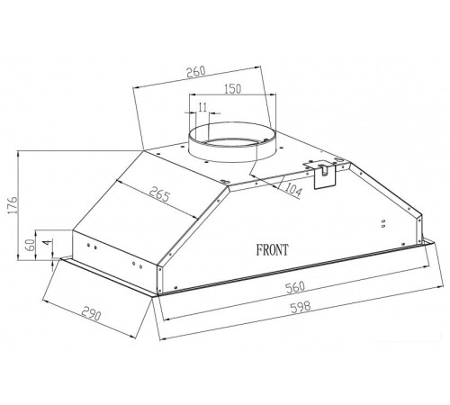 Кухонная вытяжка Schtoff Sesto 60 белый
