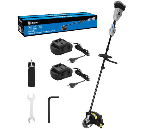 Триммер Deko DKTR40V PRO с 2-мя АКБ