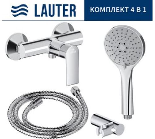 Смеситель Lauter Reef 21СК9678C с лейкой Relexa Daisy 21S10167