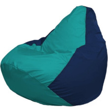 Кресло-мешок Flagman Груша Макси Г2.1-286 синий темный/бирюзовый