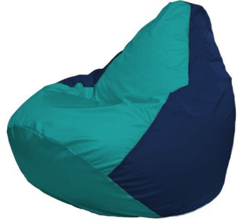 Кресло-мешок Flagman Груша Макси Г2.1-286 синий темный/бирюзовый