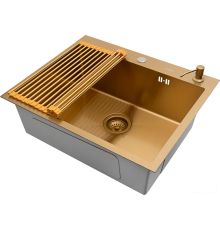 Кухонная мойка ARFEKA ECO AR мойка 600*500, роллер-мат, дозатор Gold