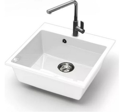 Кухонная мойка MARRBAXX Карельский камень модель 44/Q7 F044Q007 хлопок/белый