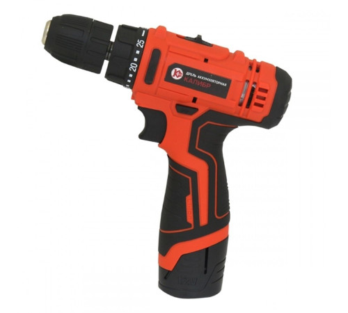 Дрель-шуруповерт Калибр ДА-12А с 2-мя АКБ, кейс