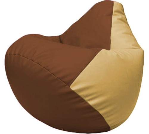 Кресло-мешок Flagman Груша Макси Г2.3-0713 коричневый/бежевый