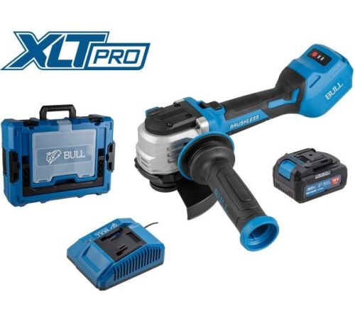 Угловая шлифмашина Bull CSG 1812-1 SR XLTpro Xcase 1333997 с 1-м АКБ, кейс