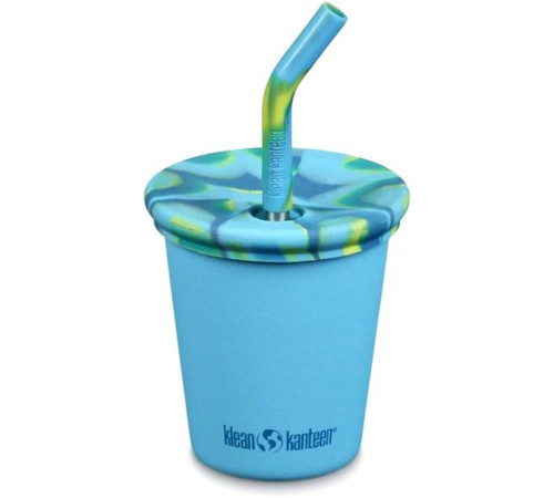 Многоразовый стакан Klean Kanteen Kid Cup Straw Lid 296мл hawaiian ocean
