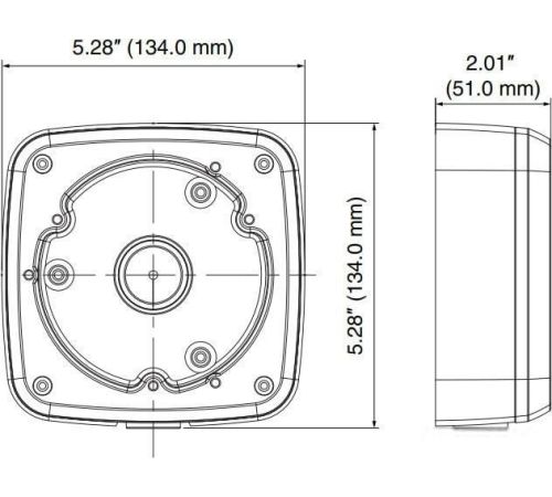 Крепление для камер видеонаблюдения Honeywell HQA-BB2 белый
