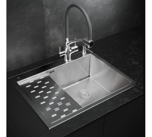 Кухонная мойка РМС MRK-6350R с дозатором