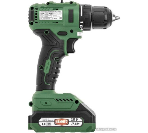 Дрель-шуруповерт Hammer ACD18BLC с 2-мя АКБ, кейс