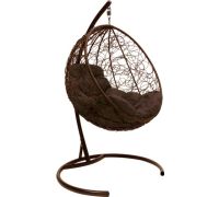 Подвесное кресло M-Group Круг 11050205 коричневый ротанг/коричневая подушка