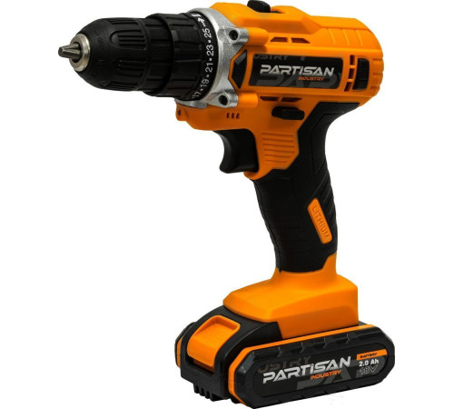 Дрель-шуруповерт Partisan AD-18.2 с 2-мя АКБ, кейс