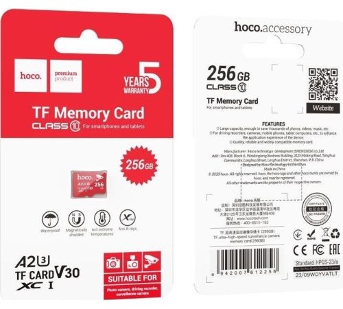 Карта памяти Hoco TF UHS-I Memory Card Class 10 256GB