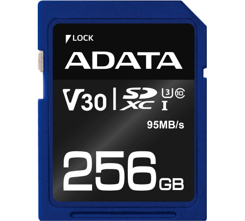 Карта памяти ADATA Premier Pro ASDX256GUI3V30S-R SDXC 256GB
