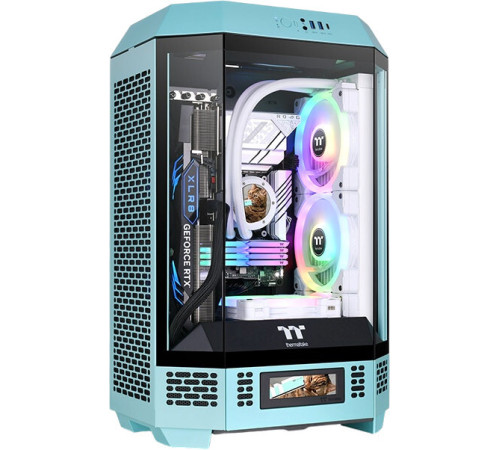 Корпус Thermaltake The Tower 300 Turquoise CA-1Y4-00SBWN-00
