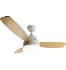 Припотолочная люстра Estares Fan Wood 48W+18W R-APP-1060x390-WHITE/WOOD/WHITE-220-IP20