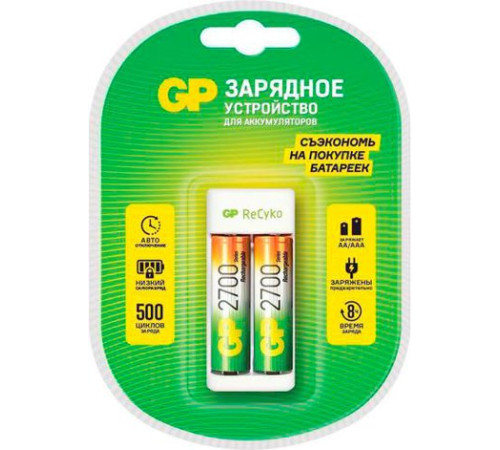 Аккумуляторы + зарядное GP E211/270AAHCCS-2CR1