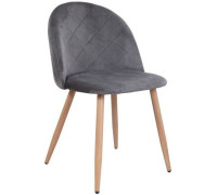Стул AksHome Honnor серый велюр HLR-21/дуб